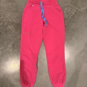 Figs Pink and Blue Jogger Sweatpants Relaxed Fit